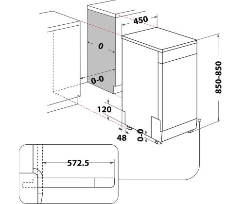 Whirlpool, 10 nõudekomplekti, roostevaba teras - Eraldiseisev nõudepesumasin