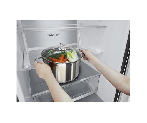 LG, NoFrost, 387 L, 203 cm, must - Külmik