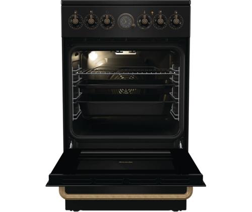 Gorenje, retro, 70 L, must - Eraldiseisev keraamiline pliit