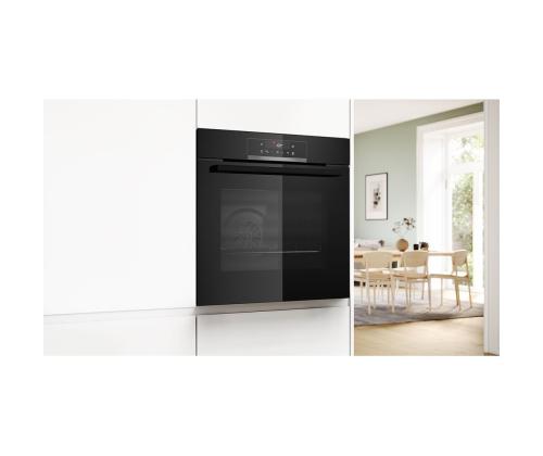 Bosch, 71 L, pürolüütline puhastus, must - Integreeritav ahi