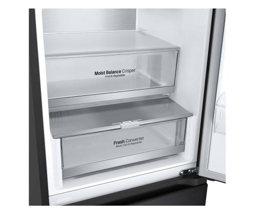 LG, NoFrost, 387 L, kõrgus 203 cm, must - Külmik