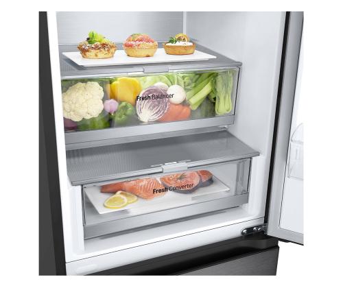 LG, NoFrost, 387 L, 203 cm, must - Külmik