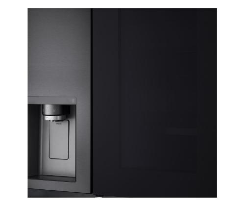 LG, InstaView, vee- ja jääautomaat veevõrguga, 635 L, kõrgus 179 cm, must - SBS-külmik