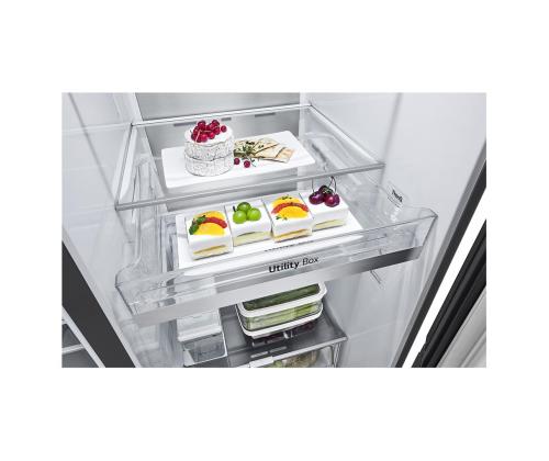 LG, InstaView, vee- ja jääautomaat veepaagiga, 635 L, kõrgus 179 cm, must - SBS-külmik