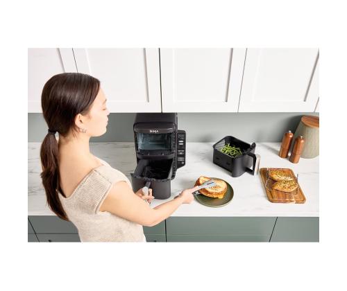 Ninja Double Stack 7.6 L, 2470 W, must - Kuumaõhufritüür