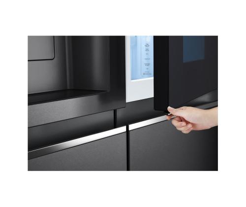 LG, InstaView, vee- ja jääautomaat veevõrguga, 635 L, kõrgus 179 cm, must - SBS-külmik