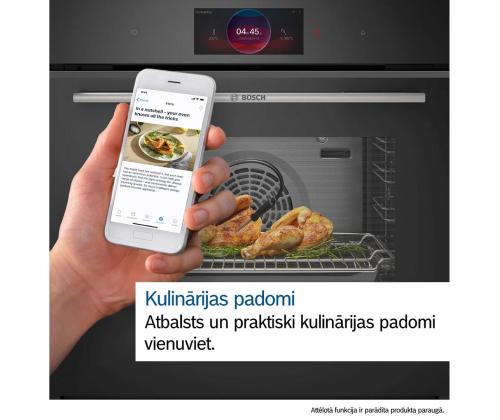 Bosch Seeria 8, 71 L, pürolüütiline puhastus, must - Integreeritav ahi