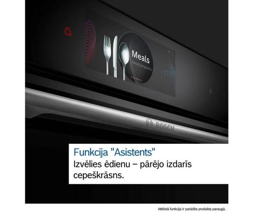 Bosch Seeria 8, 71 L, pürolüütiline puhastus, must - Integreeritav ahi