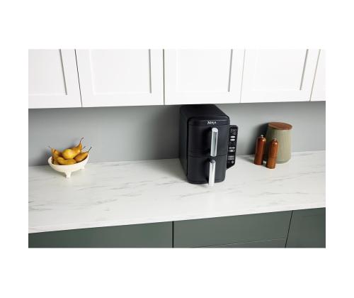 Ninja Double Stack 7.6 L, 2470 W, must - Kuumaõhufritüür