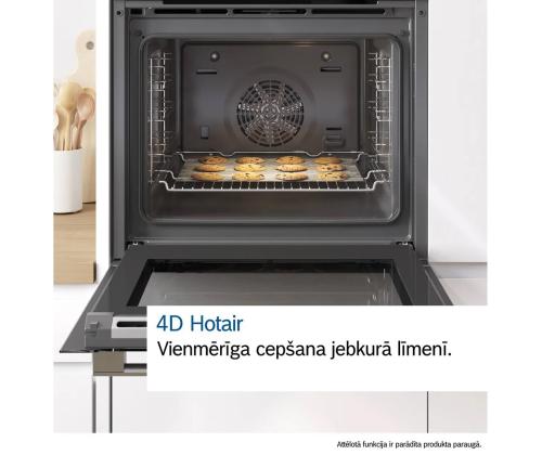 Bosch Seeria 8, 71 L, pürolüütiline puhastus, must - Integreeritav ahi