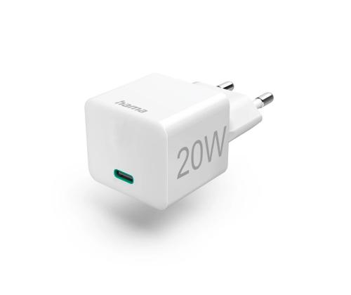 Hama Fast Charger, USB-C, 20 W, valge - Vooluadapter