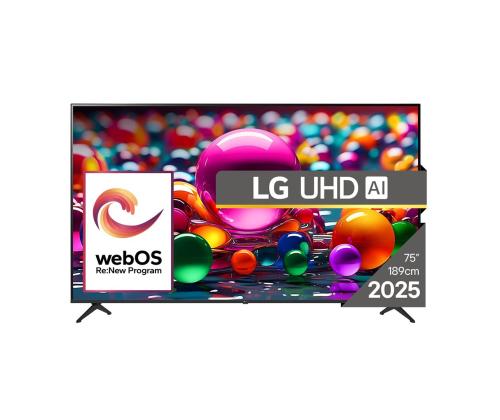 LG UHD AI UA75, 75'', 4K UHD, LED LCD, must - Teler