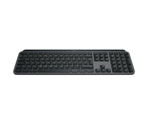 Logitech MX Keys S Plus, US, must - Juhtmevaba klaviatuur