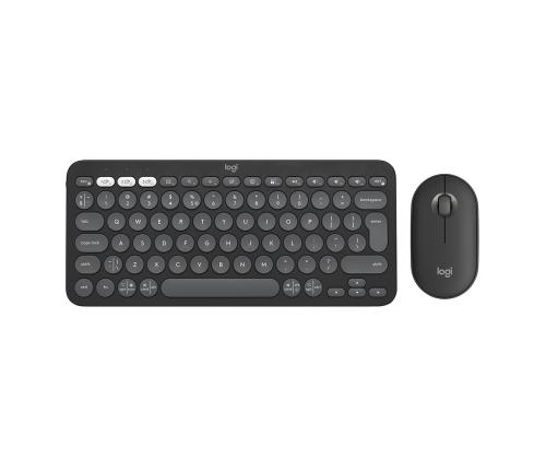 Logitech Pebble 2 Combo, SWE, must - Juhtmevaba klaviatuur ja hiir