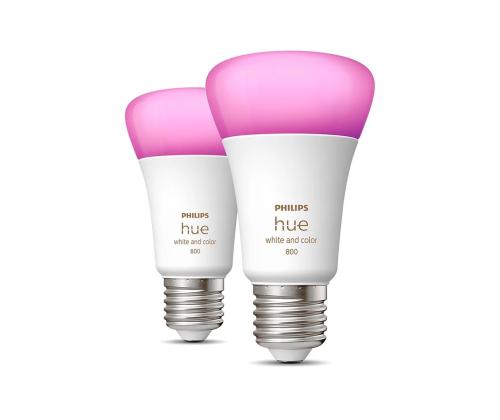 Philips Hue White and Color Ambiance 800, E27, värviline, 2 tk - Nutivalgusti