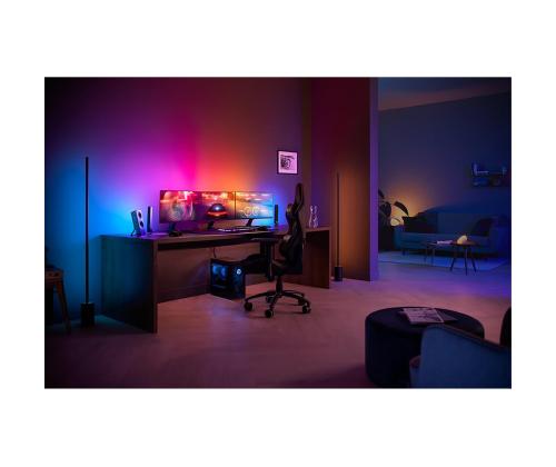 Philips Hue Play Gradient PC Lightstrip, 3x 24''-27'', must/valge - LED valgusriba arvutile