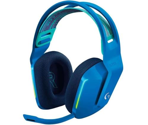 Logitech G733 LIGHTSPEED Wireless RGB, sinine - Juhtmevaba peakomplekt