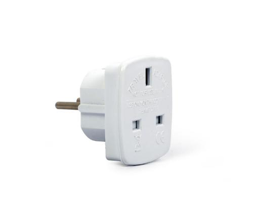 Gembird UK to EU Schuko, 7,5 A - Reisiadapter