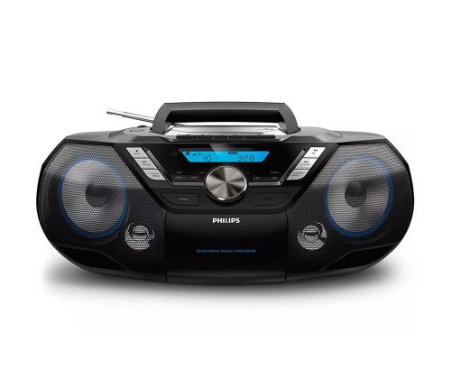 Philips AZB798T, FM, DAB+, Bluetooth, USB, CD, kassett, must - Magnetoola