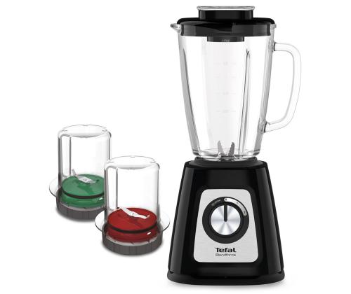Tefal Blendforce 2 Glass, 800 W, 1.25 L, must - Blender + jahvataja ja hakkija