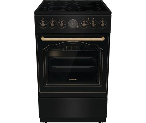 Gorenje, retro, 70 L, must - Eraldiseisev keraamiline pliit