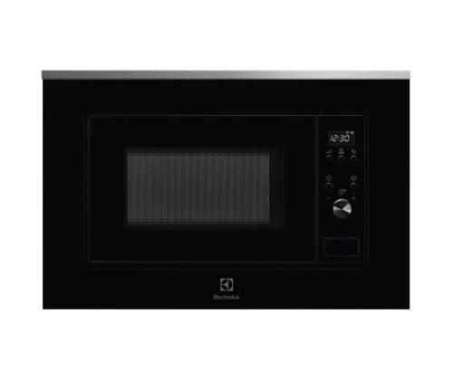 Electrolux, 20 L, 700 W, must/roostevaba teras - Integreeritav mikrolaineahi