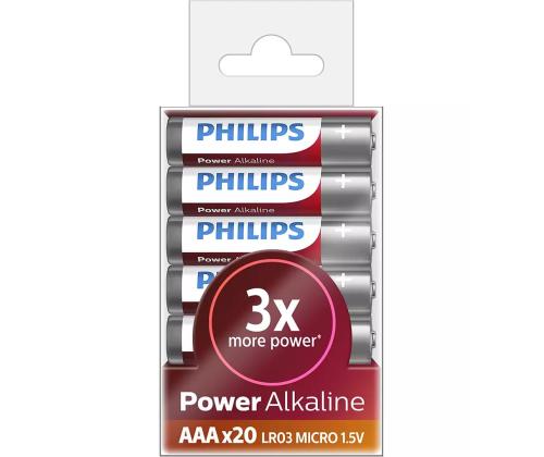 Patarei Philips LR03P AAA Power Alkaline (20 tk)