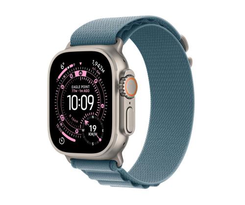 Apple Watch Ultra 3, 49 mm, Alpine Loop, Medium, titaan / helesinine - Nutikell