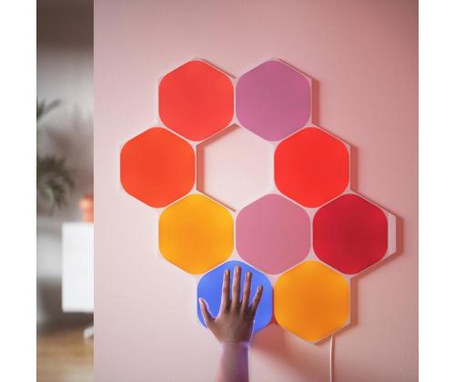 Nanoleaf Shapes Hexagons, 9 paneeli, valge - Nutivalgusti stardikomplekt