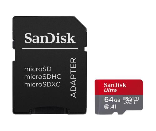 SanDisk Ultra microSD with SD Adapter, 64 GB - Mälukaart