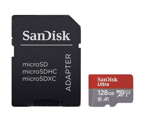 SanDisk Ultra microSD with SD Adapter, 128 GB - Mälukaart