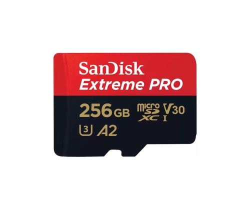 SanDisk Extreme Pro UHS-I, microSD, 256 GB - Mälukaart ja adapter