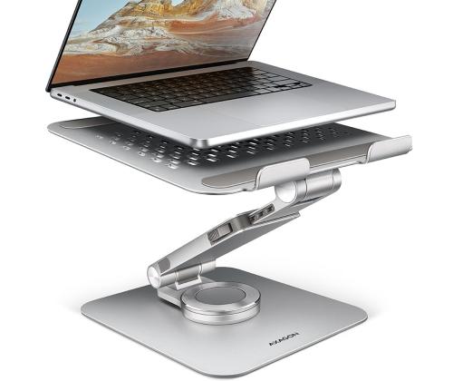 Axagon STND-LR, 10''-16", 360°, alumiinium - Sülearvuti alus