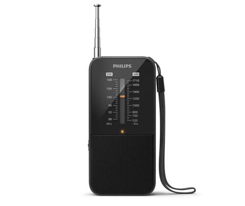 Philips TAR1509, must - Kaasaskantav raadio