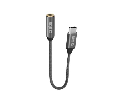 SBS, USB-C - 3,5 mm pesa, tumehall - Adapter