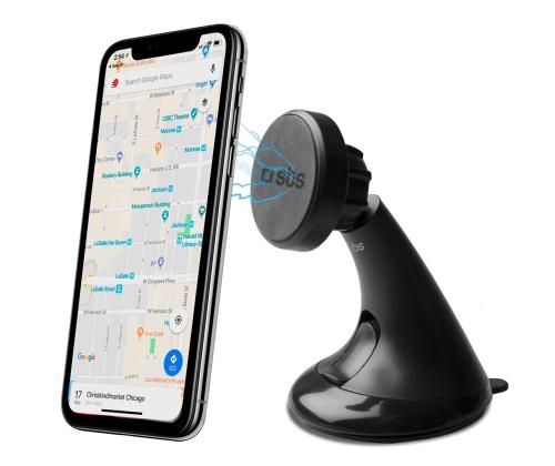 SBS Wide Wind, must - Telefonihoidja autosse