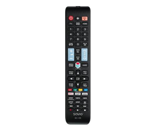 Savio RC-09, Samsung TV, must - Teleri asenduspult