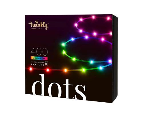Twinkly Dots, 400 LED, IP20, 20 m, läbipaistev - Nutikas valgusriba
