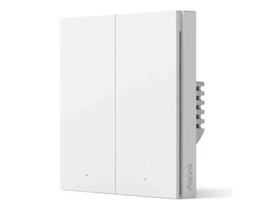 Aqara Smart Wall Switch H1, koos neutraaliga, 2 lülitit - Nutikas seinalüliti