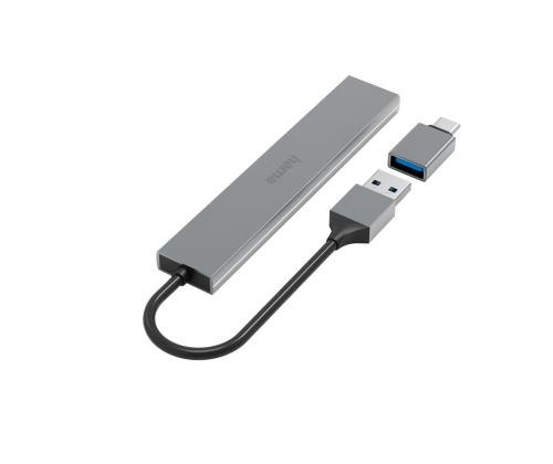 Hama USB Hub, 4x USB 3.2 Gen 1, USB-C adapter, hall - USB jagaja