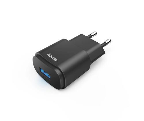 Hama Charger, 6 W, USB-A, must - Vooluadapter