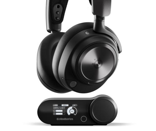 Steelseries Arctis Nova Pro Wireless, PlayStation & PC, must - Juhtmevaba mänguri peakomplekt