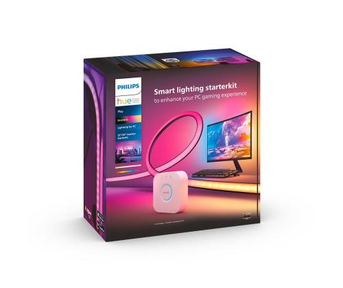Philips Hue Play Gradient PC Lightstrip, 32''-34'' + sild, must/valge - LED valgusriba arvutile