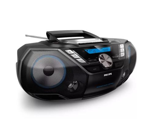 Philips AZB798T, FM, DAB+, Bluetooth, USB, CD, kassett, must - Magnetoola
