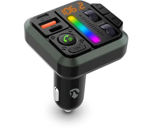 Nedis Car FM Transmitter Fixed, must - FM saatja