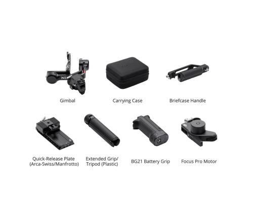 DJI RS 4 Gimbal Stabilizer Combo, must - Kaamera stabilisaator