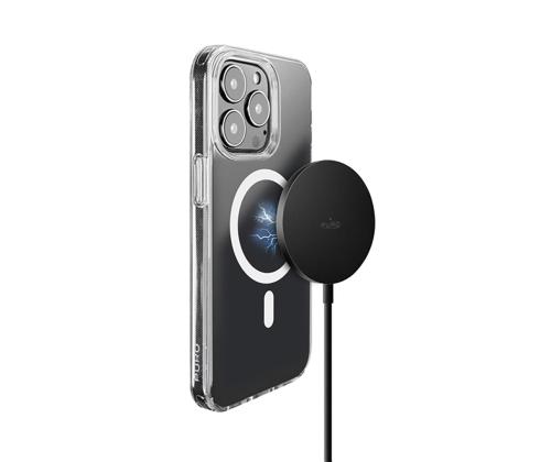 Puro Magnetic Wireless, USB-C, MagSafe, 1 m, must - Juhtmevaba laadija