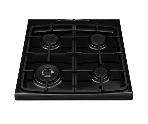 Hansa, 65 L, laius 50 cm, mattmust - Gaasipliit elektriahjuga