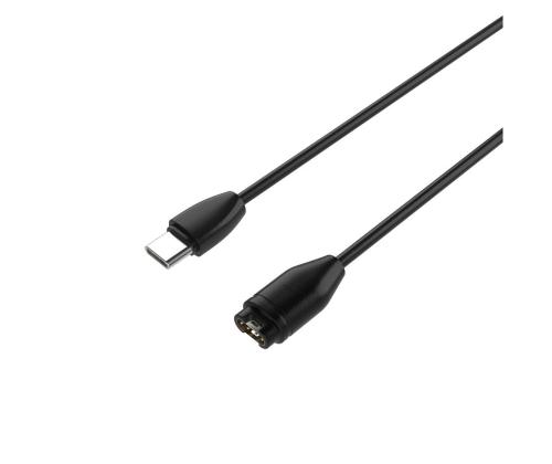Fixed USB-C Charger, Garmin, must - Laadija