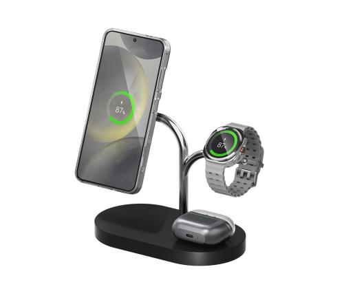 Samsung 3-in-1 Wireless Charger, 45 W, must - Juhtmevaba laadimisdokk